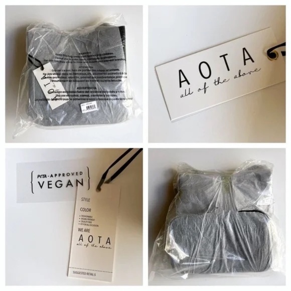 NWT AOTA Elena Vegan Croc purse - Picture 5 of 5